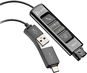 HP Poly DA75 USB to QD Black Adapter TAA - Átalakító