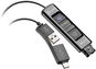 HP Poly DA85-M USB to QD Black Adapter TAA - Átalakító