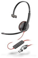 HP Poly Blackwire 3210 USB-C mono, USB-C/A adaptér - Slúchadlá