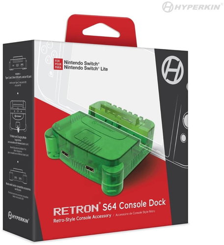 Hyperkin RetroN S64 Console Dock for Nintendo Switch (Lime Green) - Gamepad - Hauptbild