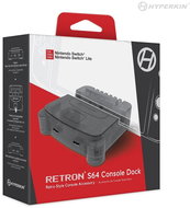 Hyperkin RetroN S64 Console Dock for Nintendo Switch (Smoke Gray) - Gaming Accessory