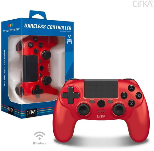 Cirka NuForce Wireless Game Controller for PS4/PC/Mac (Red) - Game Controller - Main image