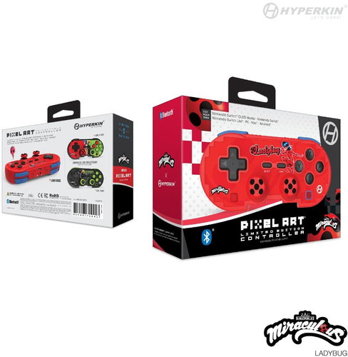 Hyperkin Pixel Art Miraculous Bluetooth Controller for Nintendo Switch/PC/Mac/Android (Ladybug) - Gamepad - Hauptbild