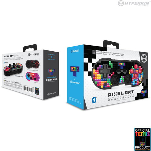 Hyperkin Pixel Art Tetris Bluetooth Controller for Nintendo Switch/PC/Mac/Android (Tetrimino Stack) - Gamepad - Fő fotó