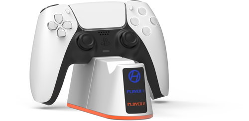 Hyperkin GigaBlast Dual Controller Charging Station for PS5 (white) - Game Controller Stand - Main image