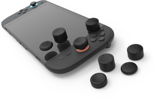 Hyperkin Pro Series Thumb Grips (8x) for Nintendo Switch 2 (Black) - Controller Grips - Main image