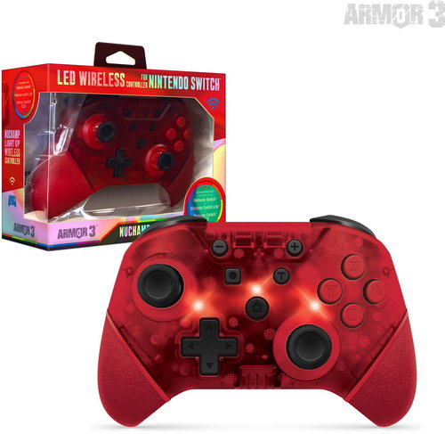 Armor3 NuChamp Wireless Controller for Nintendo Switch (Red LED) Hauptbild Armor3 NuChamp Wireless Controller for Nintendo Switch (Red LED) - Gamepad - Hauptbild
