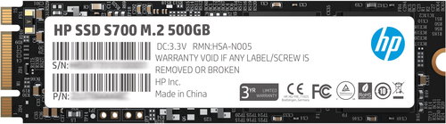 HP S700 500GB Fő fotó HP S700 500GB - SSD meghajtó - Fő fotó