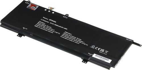 T6 Power for HP Spectre 13-ap0400 x360 series, Li-Poly, 3990 mAh (61.4 Wh), 15.4 V - Laptop Battery - Main image