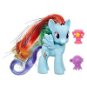 My Little Pony Ponies with glittering manes Rainbow Dash  - Game Set