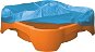 Sandpit - Swimming pool Orange square with cover - Sandpit