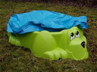 Homokozó - medence Zöld kutya takaró ponyvával - Homokozó