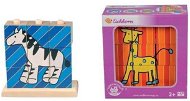 Eichhorn drevené kocky - Zvieratká - Obrázkové kocky