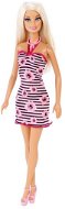 Mattel Barbie - baba, fekete / fehér ruha rózsákkal - Játékbaba