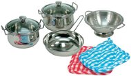 Bino A set of stainless steel cookware - Toy Kitchen Utensils