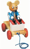 Bino pull-along toy mouse with a xylophone - Push and Pull Toy