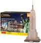 CUBICFUN 3D puzzle National Geographic: Empire State Building 66 dílků - 3D puzzle