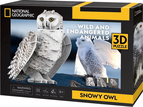 National Geographic - 3D Puzzle - Wild and Endangered Animals