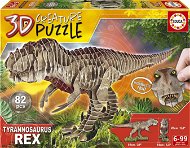 3D Puzzle EDUCA 3D puzzle T-Rex 82 dílků - 3D puzzle
