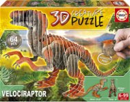 3D Puzzle EDUCA 3D puzzle Velociraptor 64 dílků - 3D puzzle
