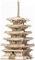 3D Puzzle ROBOTIME Rolife 3D dřevěné puzzle Pětipatrová pagoda 275 dílků - 3D puzzle