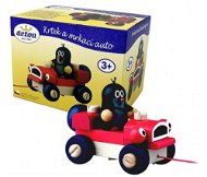 Detoa Little mole and blinking car - Push and Pull Toy