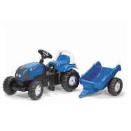 Pedal Traktor Landini mit Pritsche blau - Trettraktor