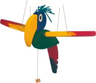 Kleine Woody Fliegen-Papagei - Deko fürs Kinderzimmer