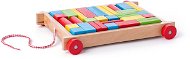 Kids’ Building Blocks Woody Cart with blocks, small - Kostky pro děti