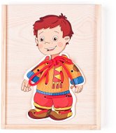 Woody - Šnurovací šatník, Chlapček - Didaktická hračka