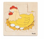 Woody Puzzle on Board - Chick Development - Jigsaw