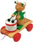 Woody Frog with drum - Push and Pull Toy