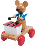 Woody Maus mit Xylophon - Nachziehspielzeug