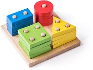 Woody Steckspiel mit geometrischen Formen aus Holz - Lernspielzeug