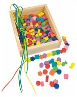 Woody fűzhető gyöngyök egy dobozban - Készségfejlesztő játék