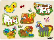 Woody Hudobné puzzle – domáce zvieratá - Puzzle
