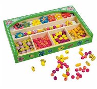 Woody Set Perlen - Blumensträuße - Lernspielzeug