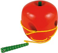  Woody Provlékadlo - Apple with worm of  - Educational Toy