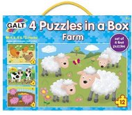 GALT 4 Puzzle v krabici - Bauernhof - Puzzle