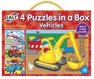Puzzle GALT 4 Puzzle v krabici – dopravné prostriedky - Puzzle