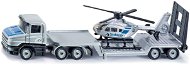 SIKU Blister - Trailer Truck with a Helicopter - Metal Model