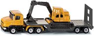 Siku Blister – Tractor with excavator and towed trailer - Metal Model