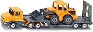 Metall-Modell Siku Blister - Traktor mit Tieflader und Frontlader - Metall-Modell