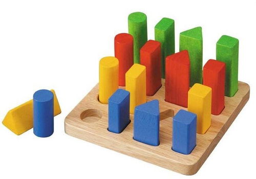 Plan Toys Deska s geometrickými tvary - Vkládačka - Hlavní obrázek