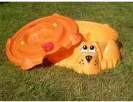 Sandpit - Pool Puppy oranžová s oranžovým krytom - Pieskovisko