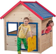 Children's Playhouse Wooden Garden House with Coloured Trim - Dětský domeček