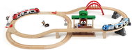 Brio 33512 Big train with turnouts, bridge, platform - Train Set