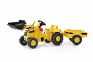 Nakladač Caterpillar s vlečkou - žltý - Šliapací traktor