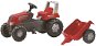 Rolly Toys Šlapací traktor Rolly Junior s vlečkou červený - Šlapací traktor