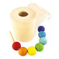 Ulanik Montessori dřevěná hračka Pot and lacing - Šněrování